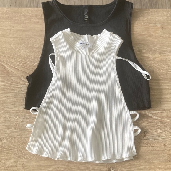 Superdown Ivory Ribbed Knit Tank - Picture 4 of 7